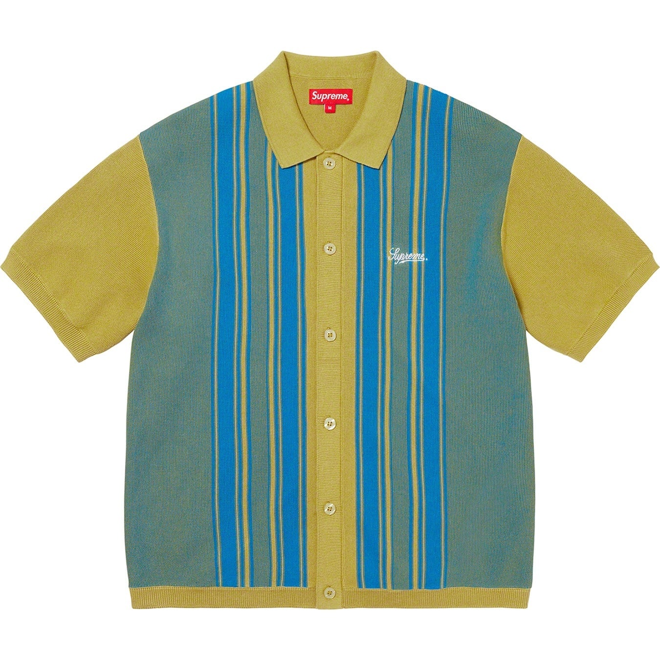 Stripe Button Up Polo view 5